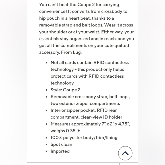 NWOT Lug Quilted Coupe SE - Picture 2 of 13